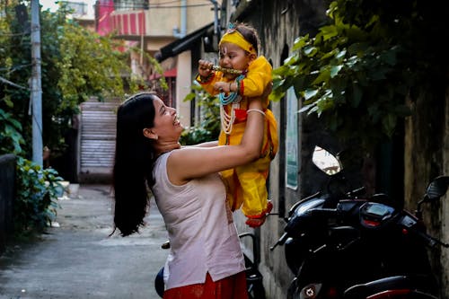 Foto profissional grátis de bebê, fantasia, filha