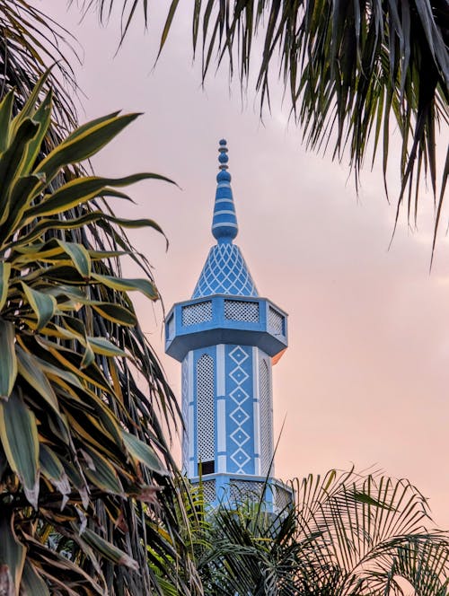 Minaret among Palm Leaves