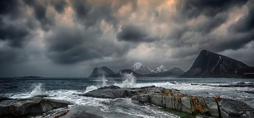 Ilmainen kuvapankkikuva tunnisteilla karhea, kivet, lofoten saaret