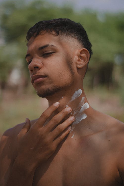 Shirtless Young Man 