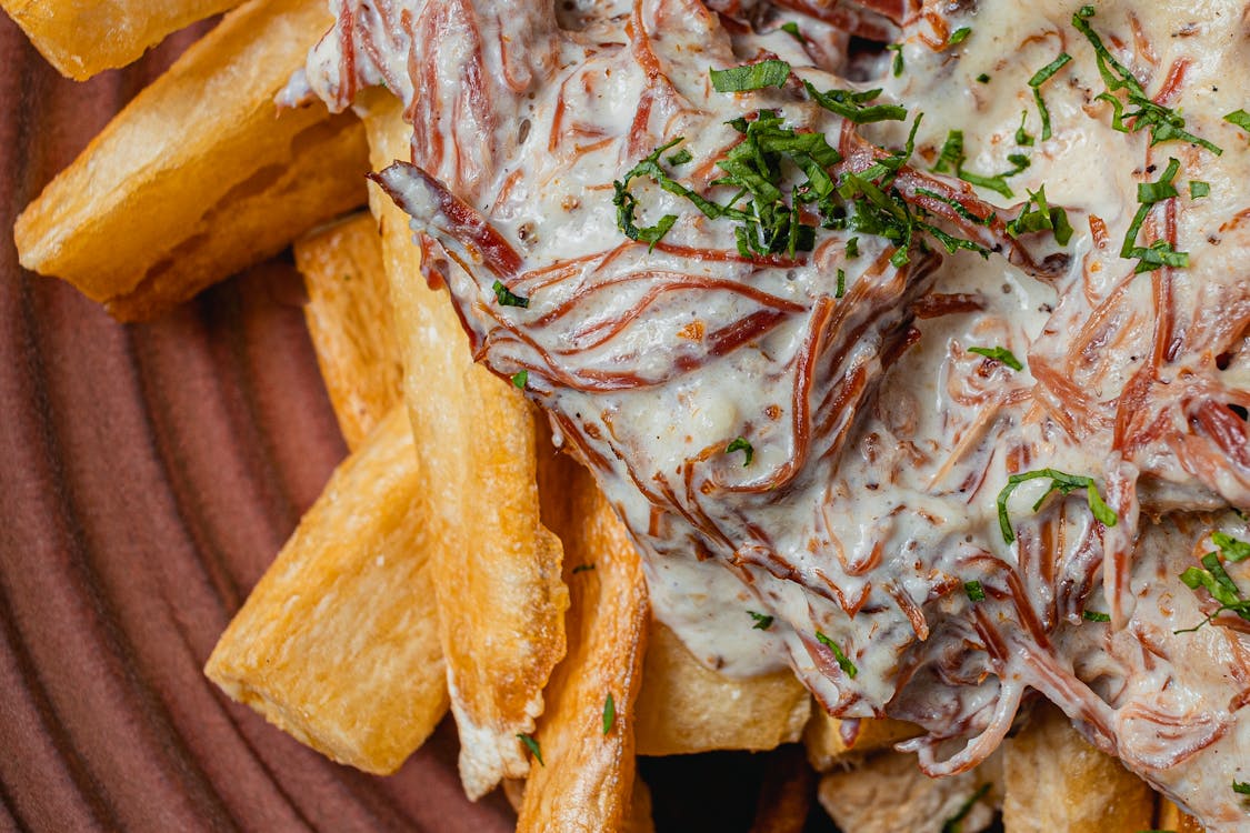 Foto profissional grátis de batata frita, comida rápida, fechar-se