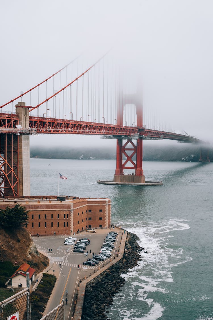 Fog Over Golden Gate Bridge In San Francisco