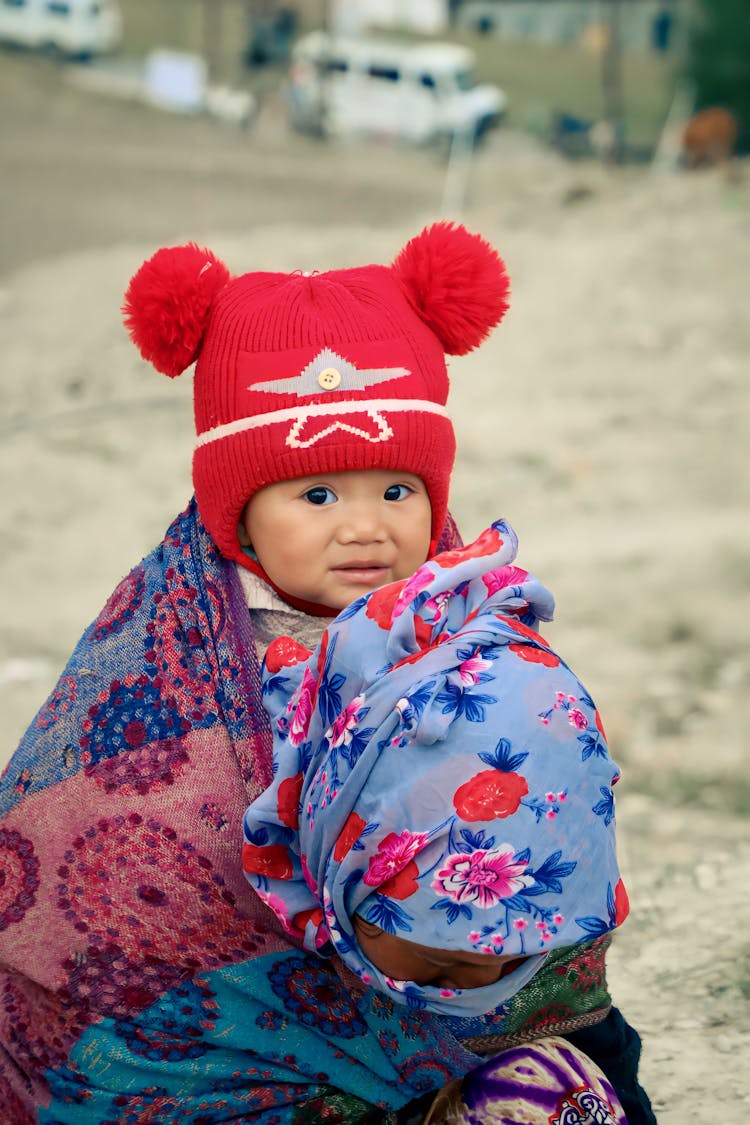 Baby In Hat With Star And Blanket