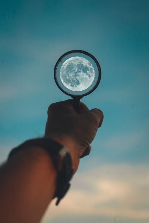 Free stock photo of focus on the moon, moon Stock Photo