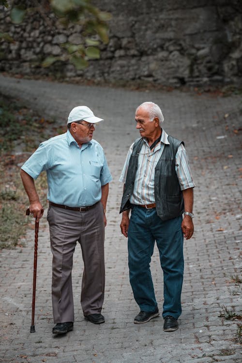 Foto d'estoc gratuïta de amics, ancians, caminant