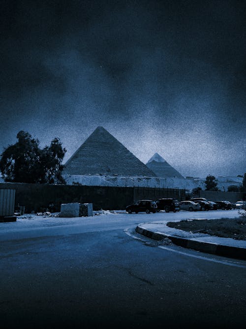 dark blue pyramid 