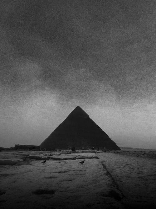 Free stock photo of ancient egypt, black and white, desert