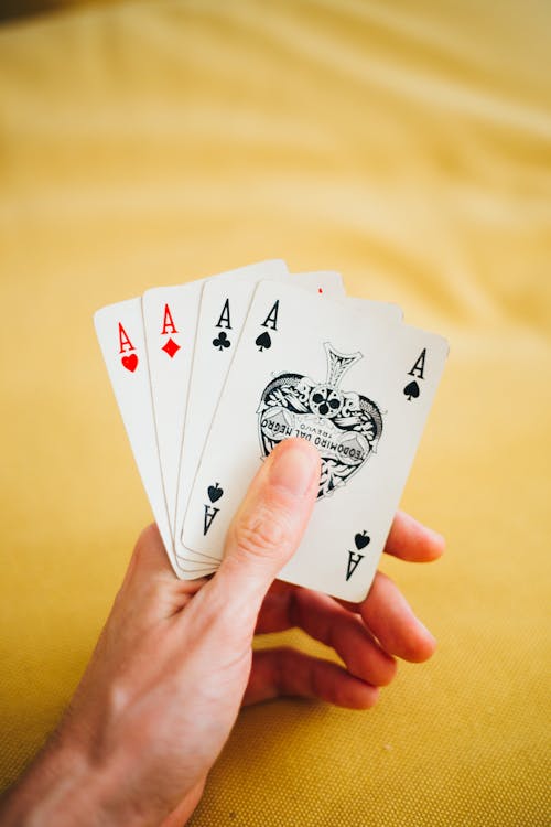 Free Photo of Four Kinds of Ace Cards Stock Photo