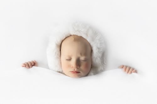 Free stock photo of baby, eskimo, sleeping