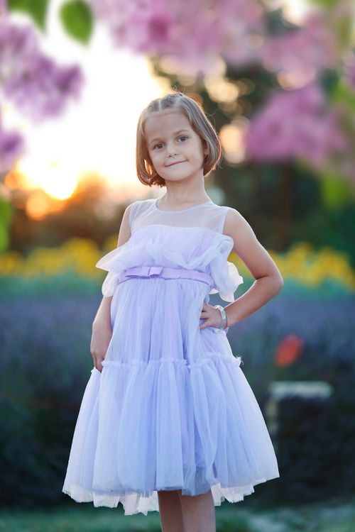 Girl In Purple Dress Free Stock Photo girl-in-purple-dress-free-stock-photo