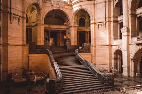 Free Empty Stair Through Building Stock Photo