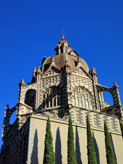 Free A stunning view of the Palace of Culture in Medellín, Colombia. Stock Photo