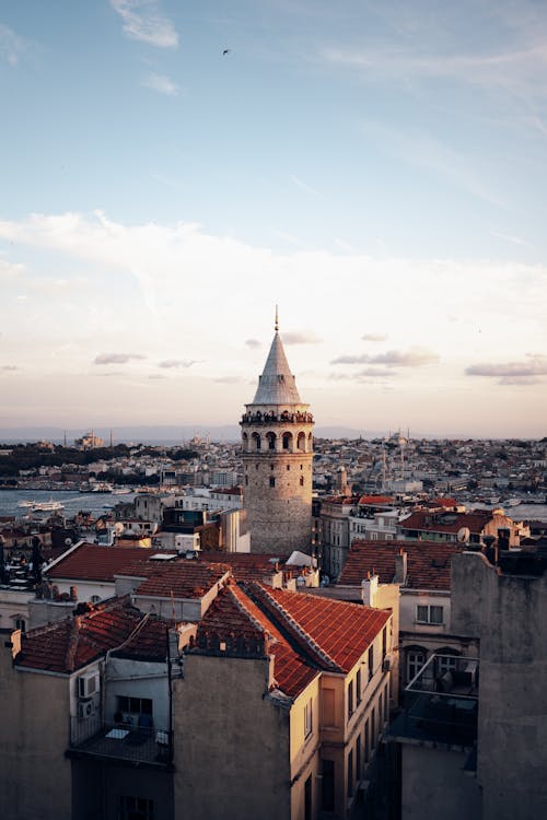 Galata Tower in Istanbul Cityscape