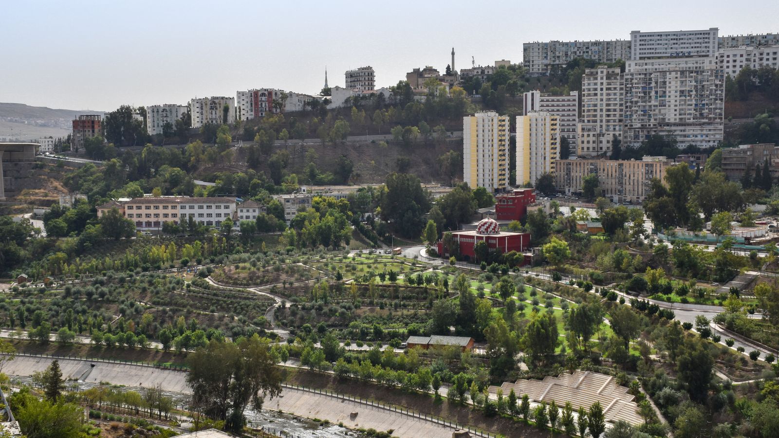 Greenery in city, Algeria