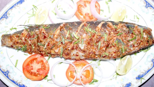 Grilled and BBQ fish with traditional method