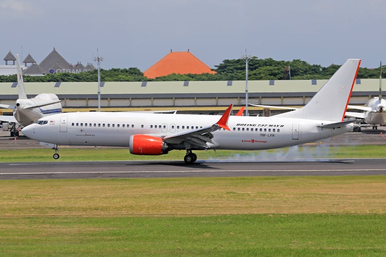 Airplane On Runway In Airport