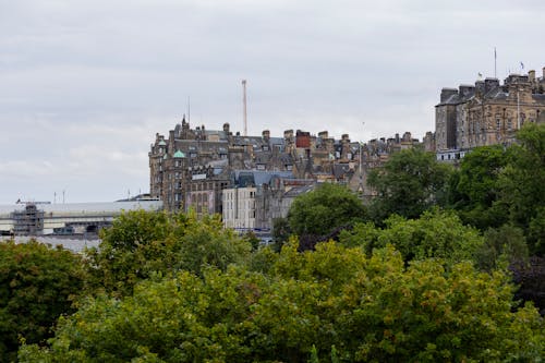 Free View of Buildings in Edinburgh, Scotland, UK Stock Photo