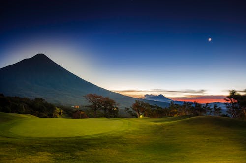 Foto stok gratis agua volcano, bulan, golf