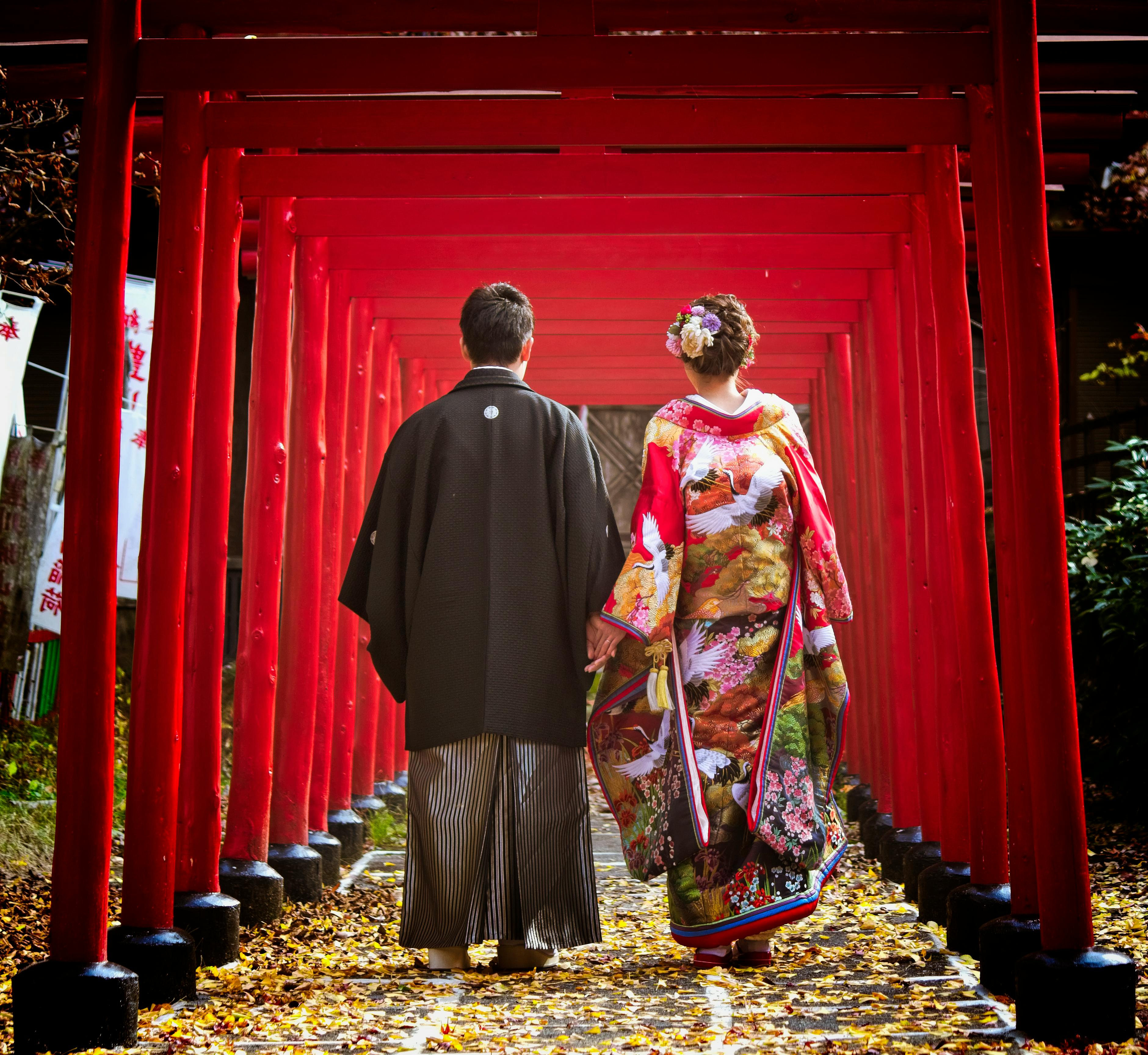 Free stock photo of #japan #wedding #takayama #red #autumn