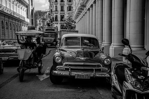 Beautifully Maintained Chevrolet Deluxe on a Cuban Street