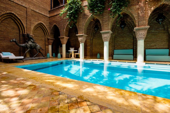 Terrasse et piscine, Marrakech