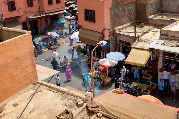 Market street in Marrakesh, Morocco — photo by IslandHopper X on Pexels