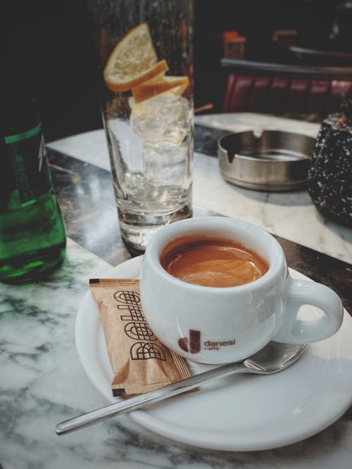 Close-up of a Cup of Coffee 