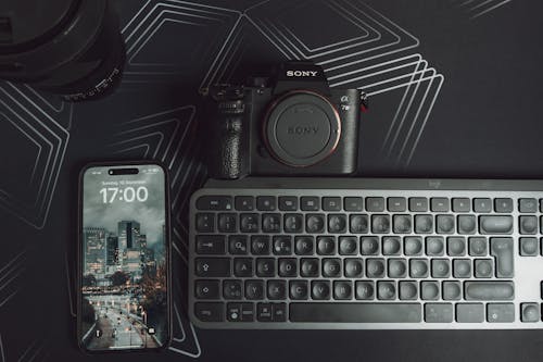 Technological Equipment on a Desk