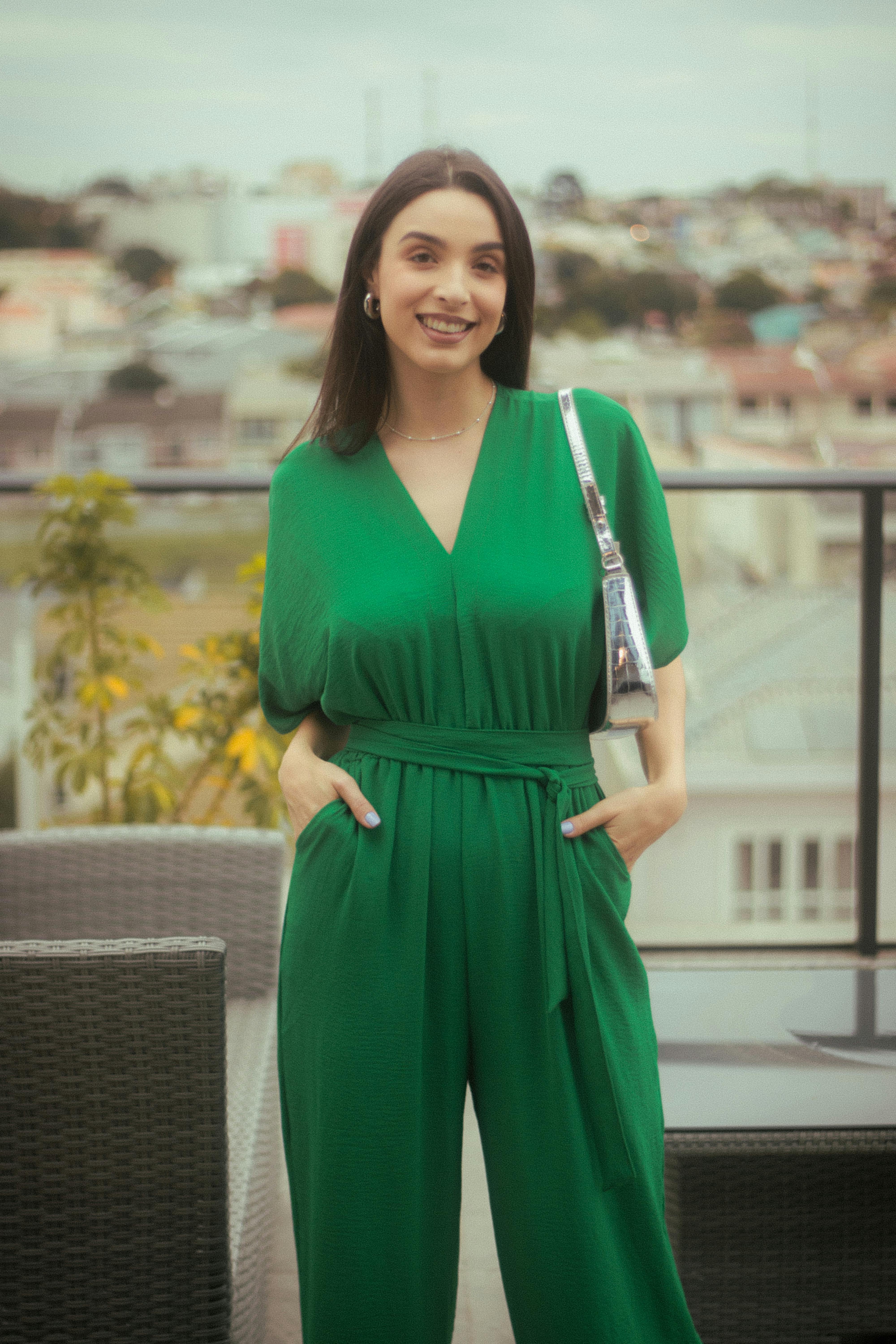 Elegant green hot sale jumpsuit