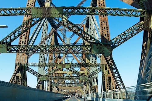 Steel Pillars on Bridge