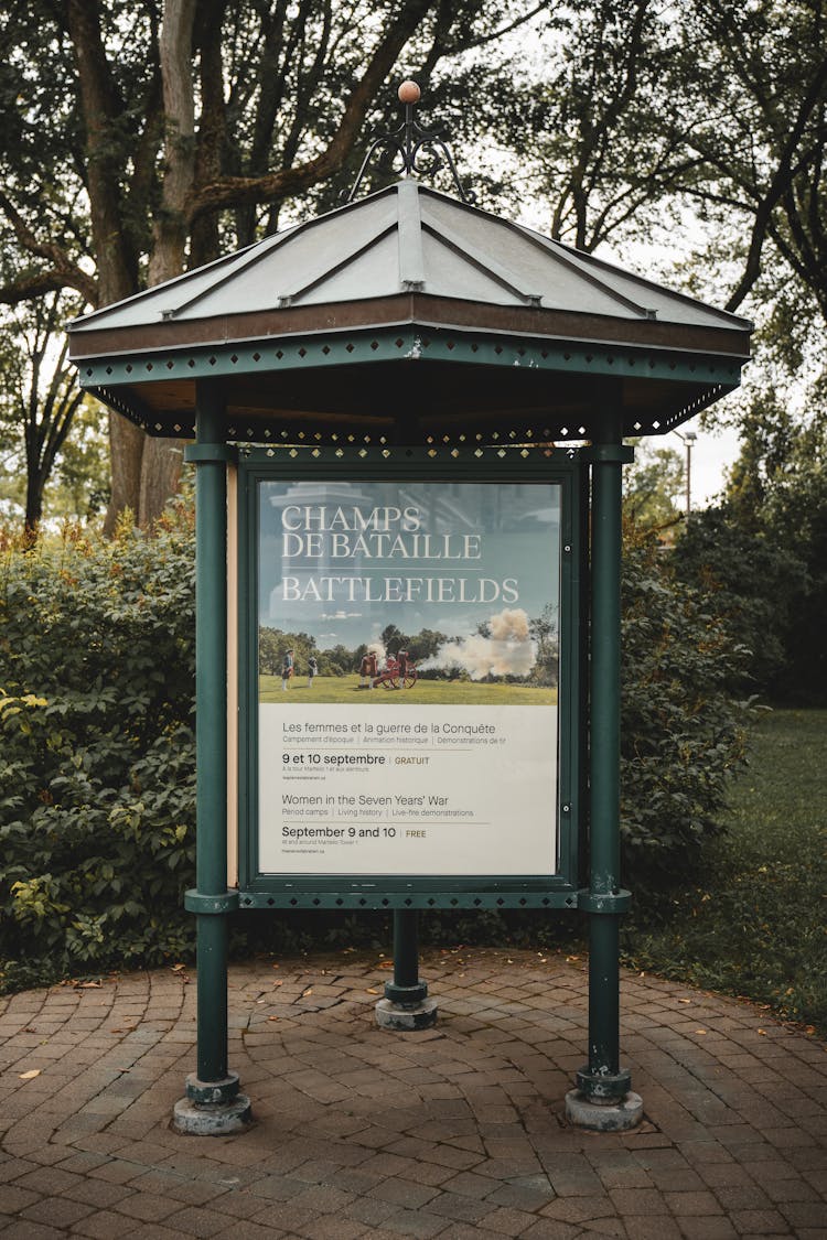 Advertising Poster Of Historical Reenactment Of Battle In Canada