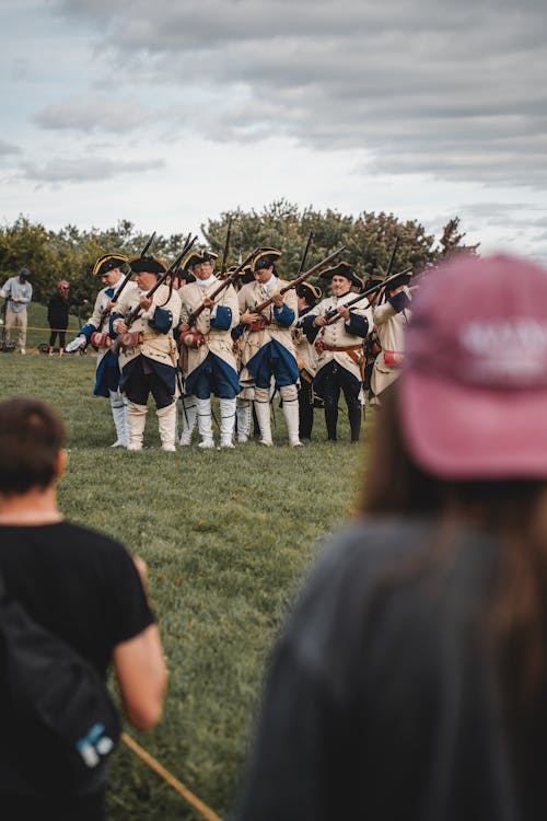 Men in Military Uniforms Historical Reenactment