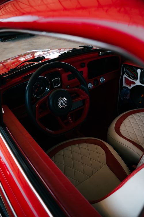 Interior of Vintage Volkswagen · Free Stock Photo