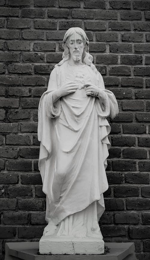 Immagine gratuita di bianco e nero, cristianesimo, figura