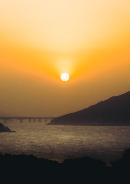 Photo of the Coast at Sunset 