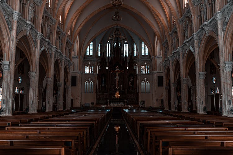 Interior Of Cathedral In Vietnam