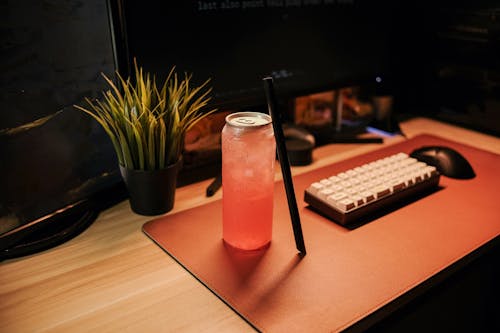 Ice Drink in an Office 