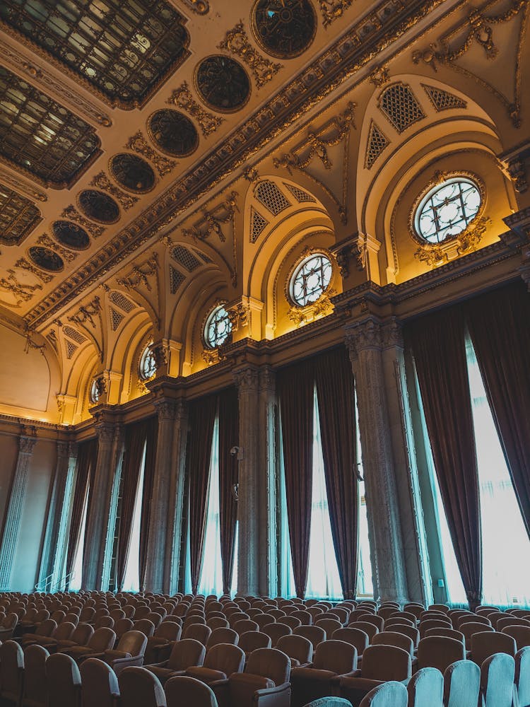 Alexandru Ioan Cuza Hall In Palace Of The Romanian Parliament In Bucharest, Romania 