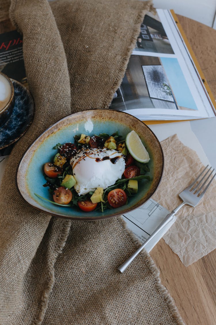 Meal With Vegetables And Fruit