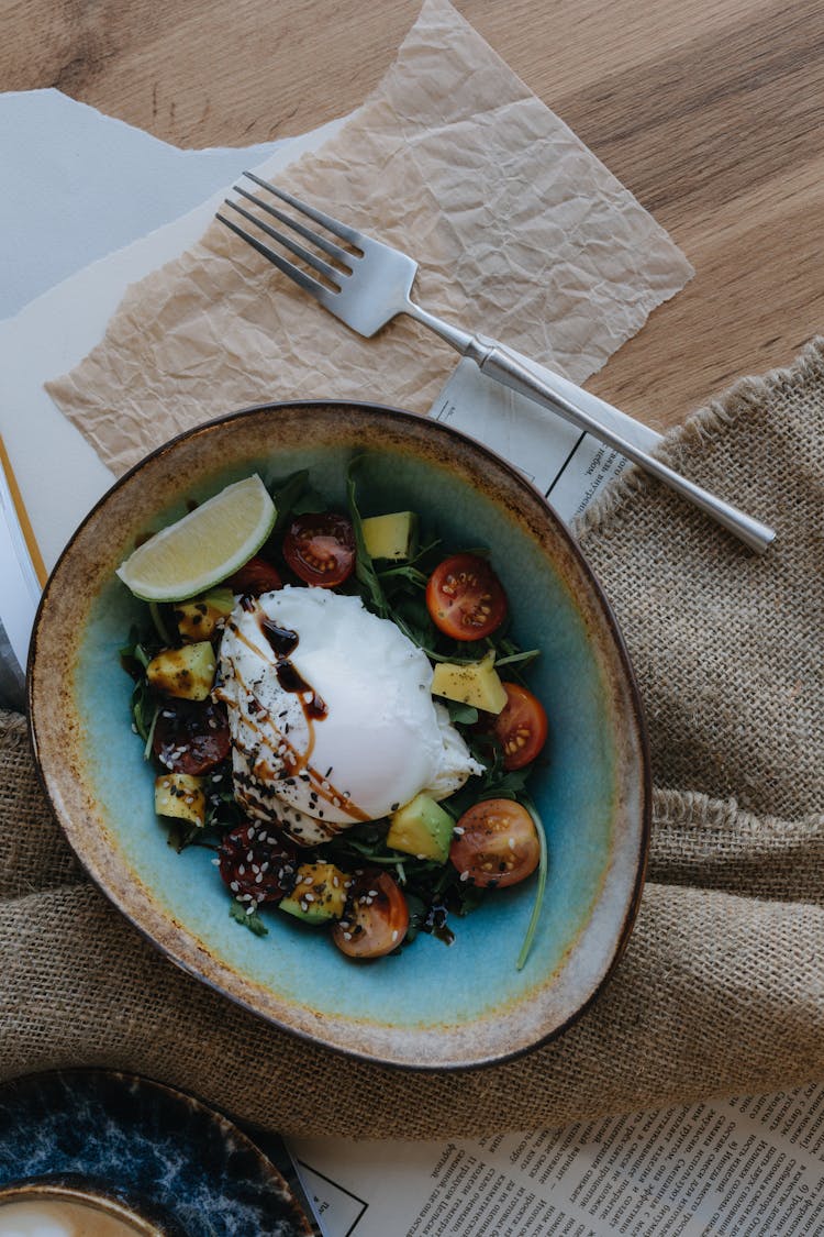 Meal With Fruit And Vegetables