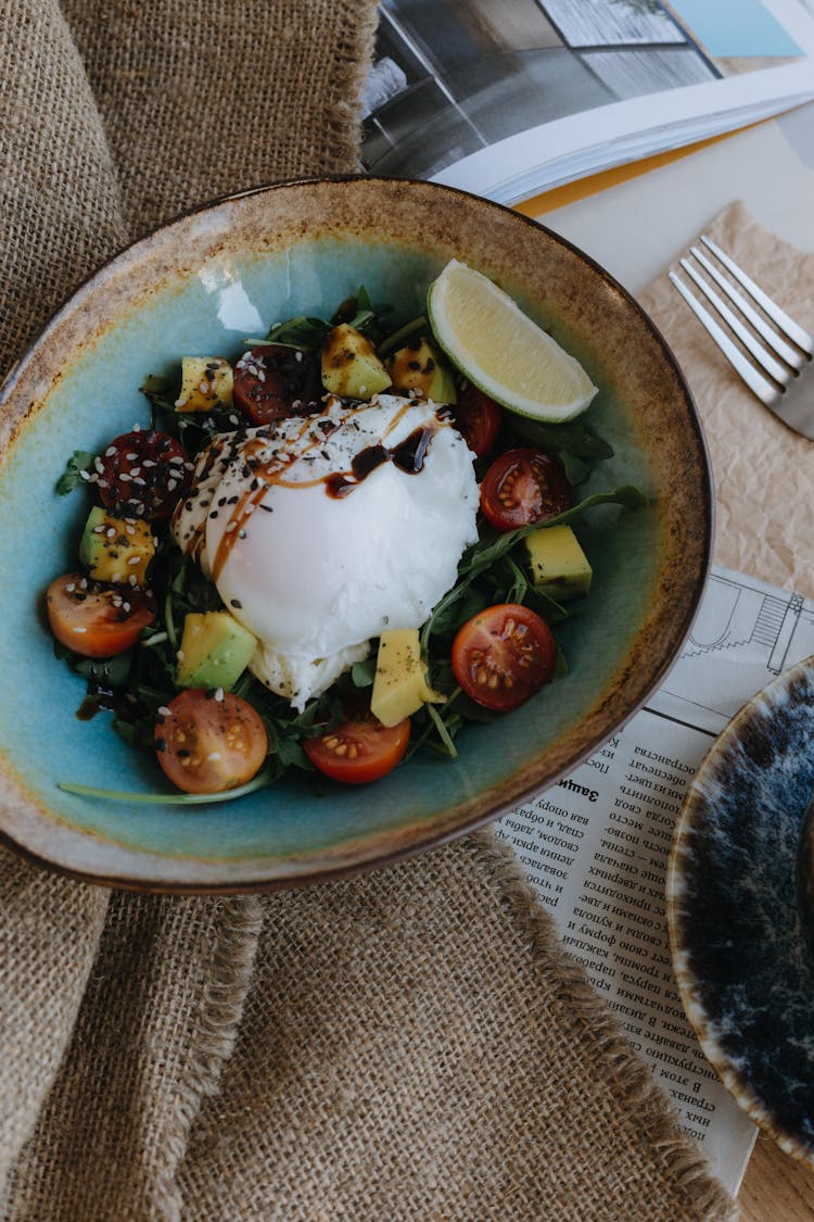 Meal With Fruit And Vegetables