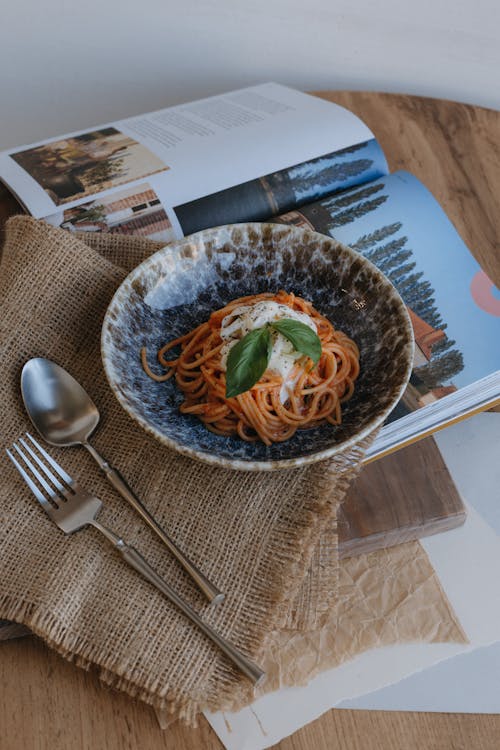 Free Photo of Delicious Spaghetti Stock Photo