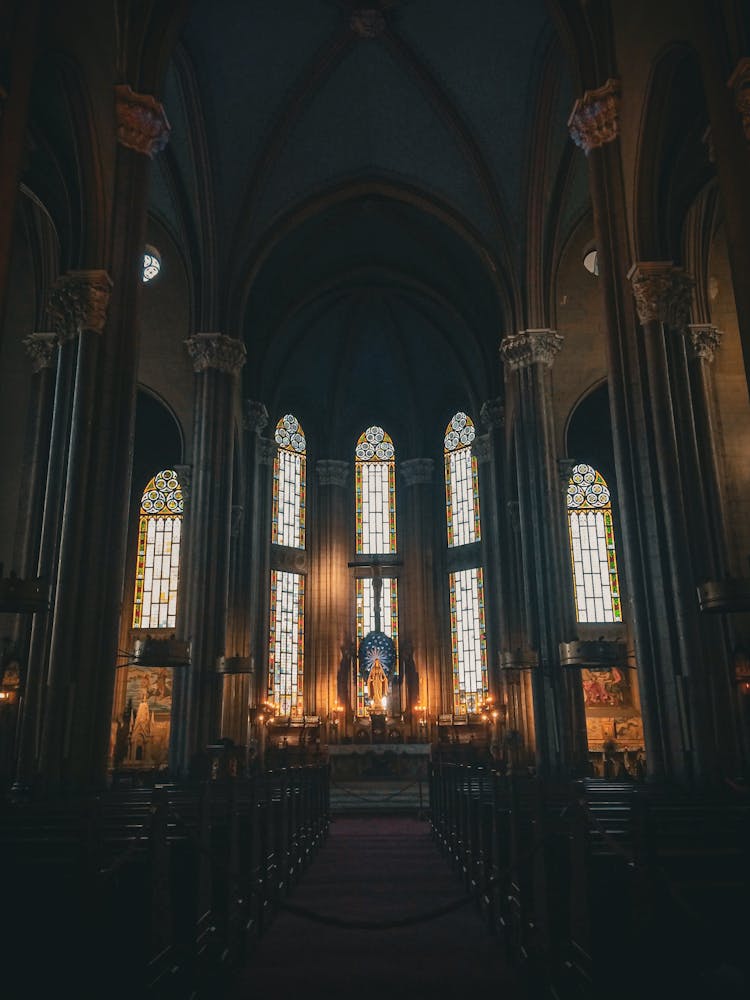 Monumental Interior Of Church