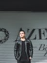 Man Wearing Black Leather Jacket
