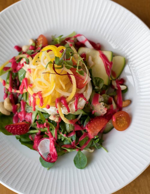 Free Vegetable Dish on Plate/ Stock Photo