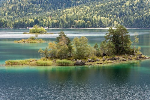 adacık, göl, manzara içeren Ücretsiz stok fotoğraf