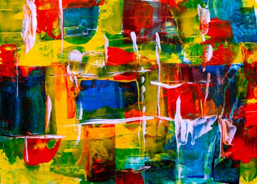 Assorted-color Abstract Painting