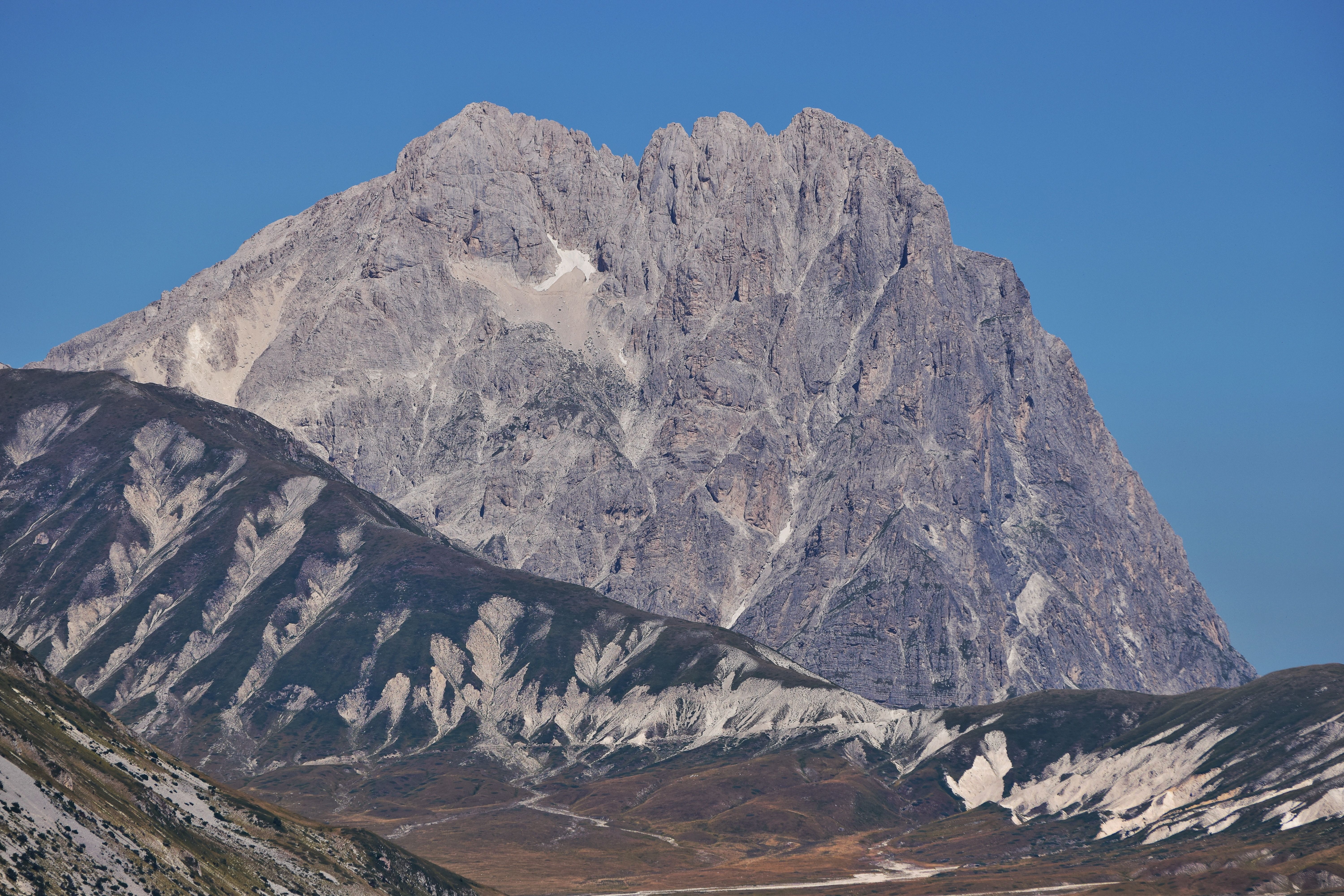 Abruzzo, Lazio and Molise National Park scenic landscape of mountains and lake