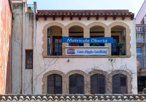 Facade of Public Building in Spain