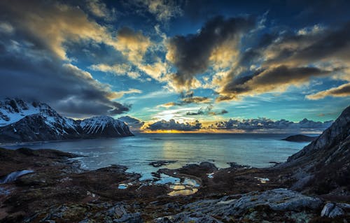 Ilmainen kuvapankkikuva tunnisteilla aamu, arktinen, arktinen maisema